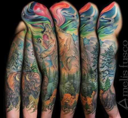 Tattoos - Canada tribute sleeve - 129156